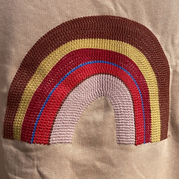 Madewell (NEW) Embroidered Rainbow Hoodie Sweatshirt - Picture 8 of 11